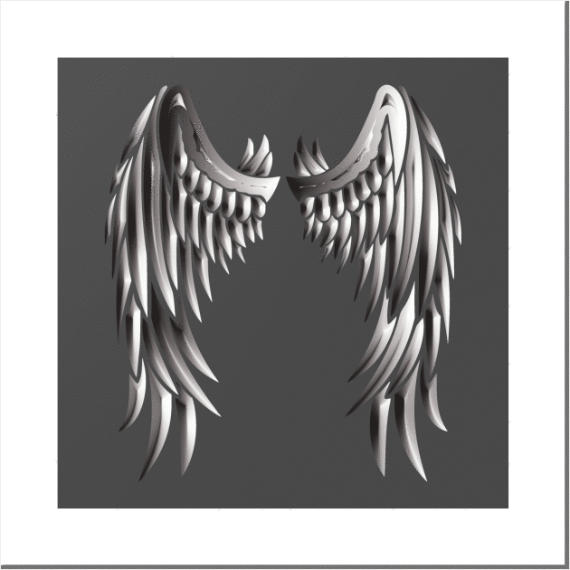 Duochrome Angel Wings Wall Art by WannabeArtworks